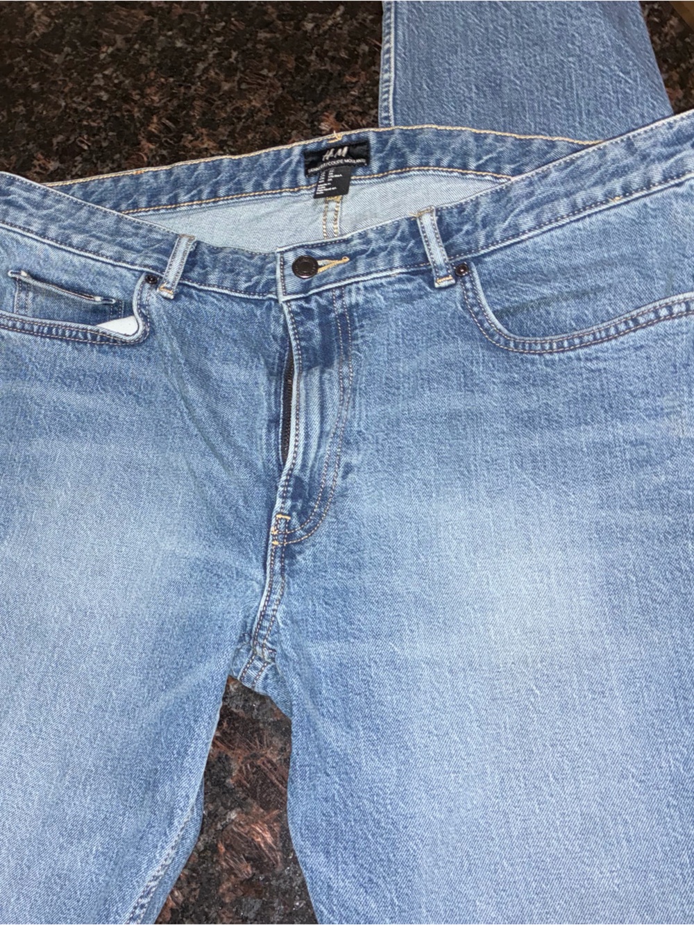 H&M Men's Light Blue Straight Leg Jeans